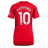 Manchester United Marcus Rashford #10 Hjemmedrakt Kvinner 2023-24 Kortermet